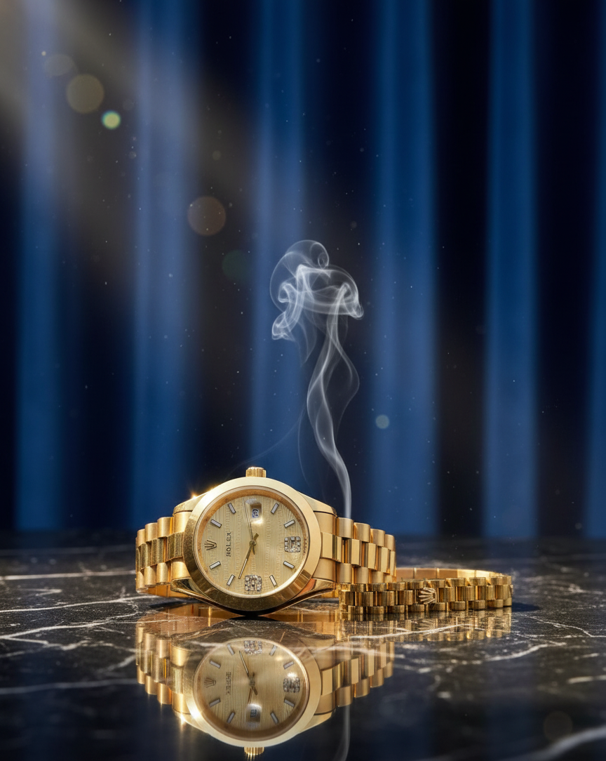 RLX Golden Watch with Golden RLX Logo Bracelet – Premium Stainless Steel Timepiece