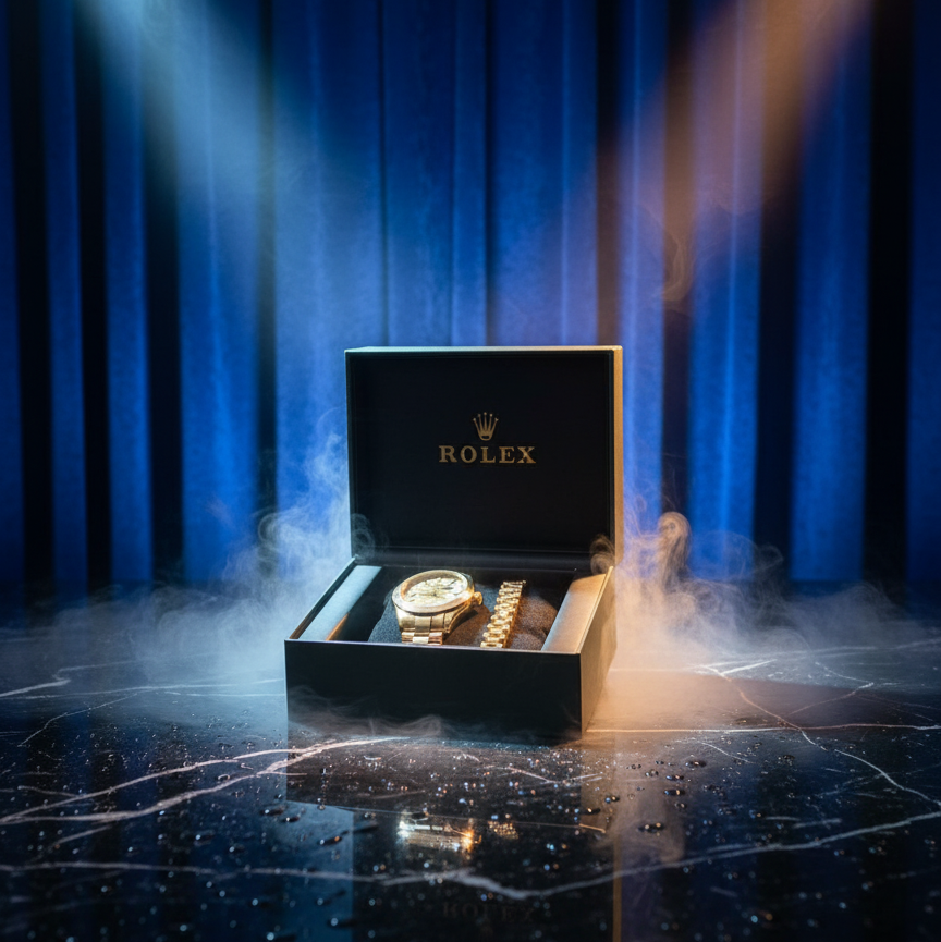 RLX Golden Watch with Golden RLX Logo Bracelet – Premium Stainless Steel Timepiece